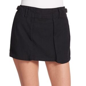 FREE PEOPLE Women's Black Mini Utility Skort Sz Medium